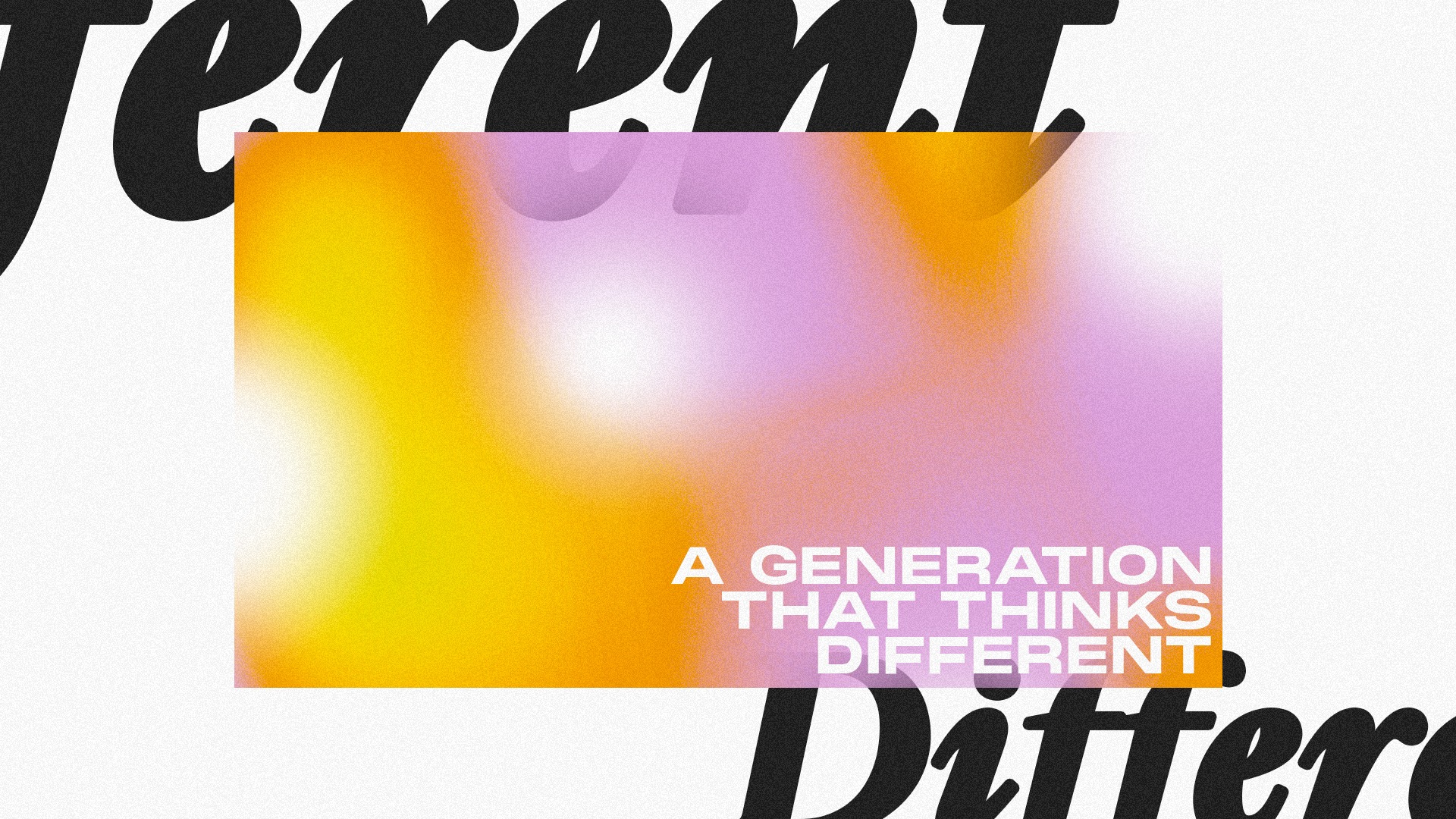 A Generation that thinks different 02 graphcis